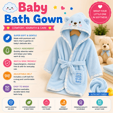 BABY BATH GOWN